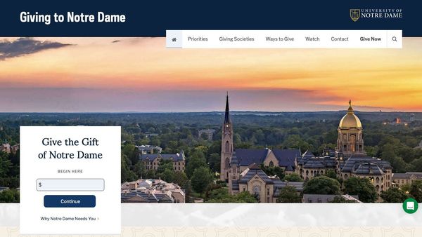 Giving to Notre Dame